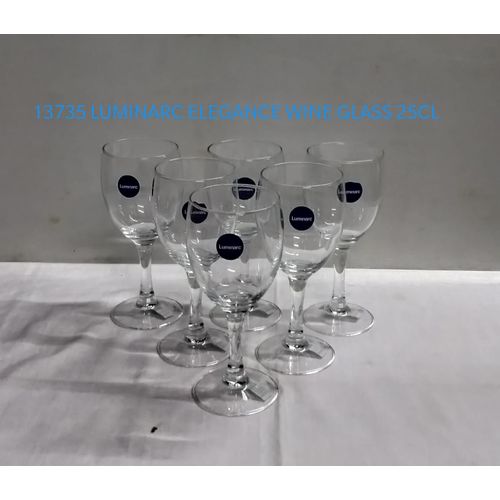Luminarc Elegance Wine Glass 25cl – 6pcs
